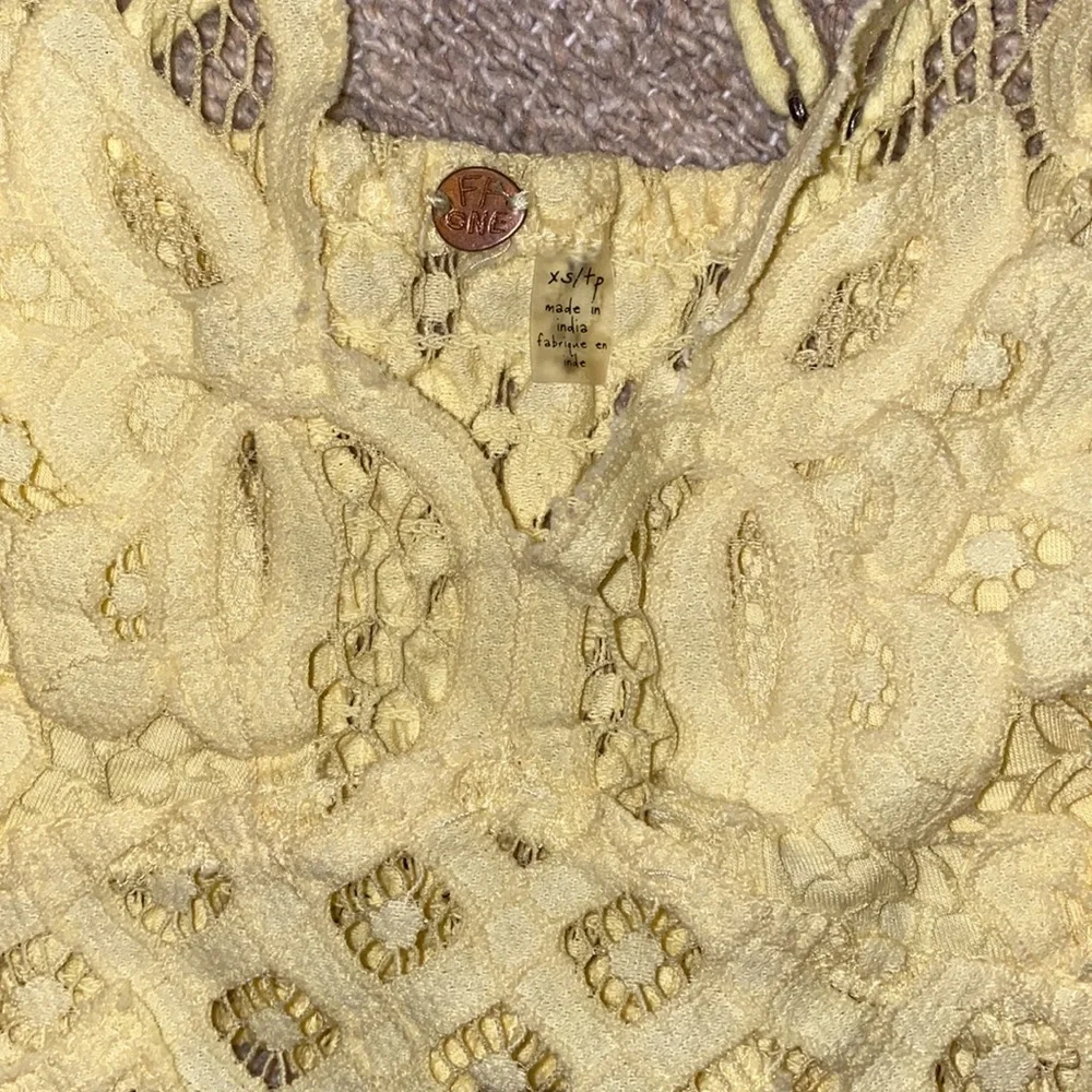 *HOST PICK* Free People FP One Adella yellow lace Bralette - Picture 4 of 6